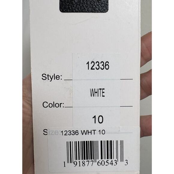 Mac Duggal 12336 White Gown Size 10 Deep V Open Back Slit Formal Dress NWT - Picture 7 of 10